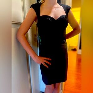 Guess Dress Size 4- Black Lace Detail-Perfect Little Black Dress